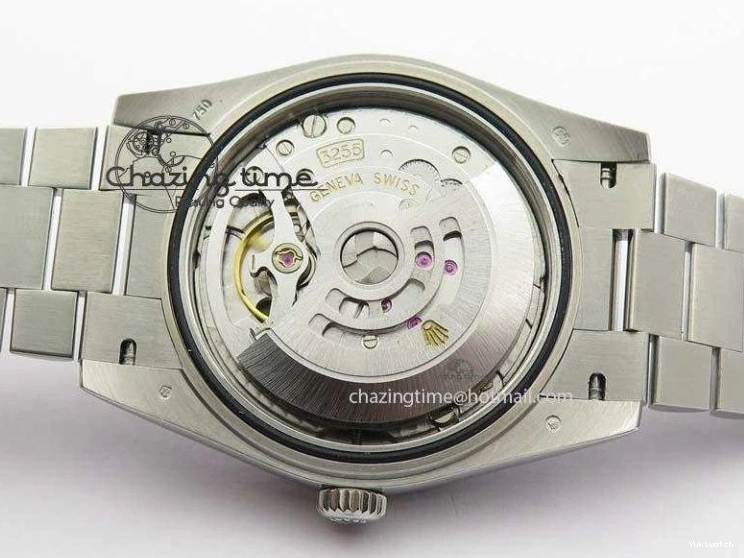 1:1 Bracelet Day-Date Dial Ice Noob Edition A3255 40mm SS on 228206 SS Textured Blue Best 0405